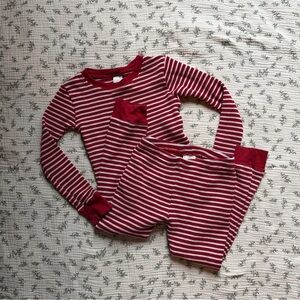 Little Planet Red Striped Kids Pajama Set